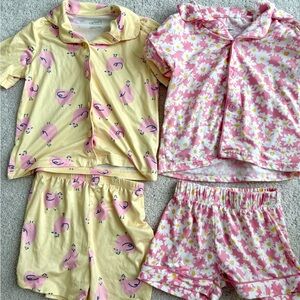 Bundle Set of  Girls Two-Piece Pajama Set Jessica Simpson & Carters